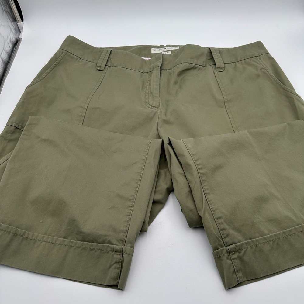 Tommy Hilfiger Capri Pants Womens Size 20 Olive Austin Fit Khaki 24.5” Inseam